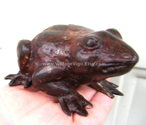 Vintage Toads Frogs Cast Iron Doorstop Garden Decor Fish Pond Etsy