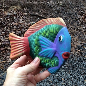 Vintage mur tropical poisson galerie d&#39;art 3D poissons plaques murales natation poisson océan chalet plage salle de bain décor buanderie accessoires de cinéma
