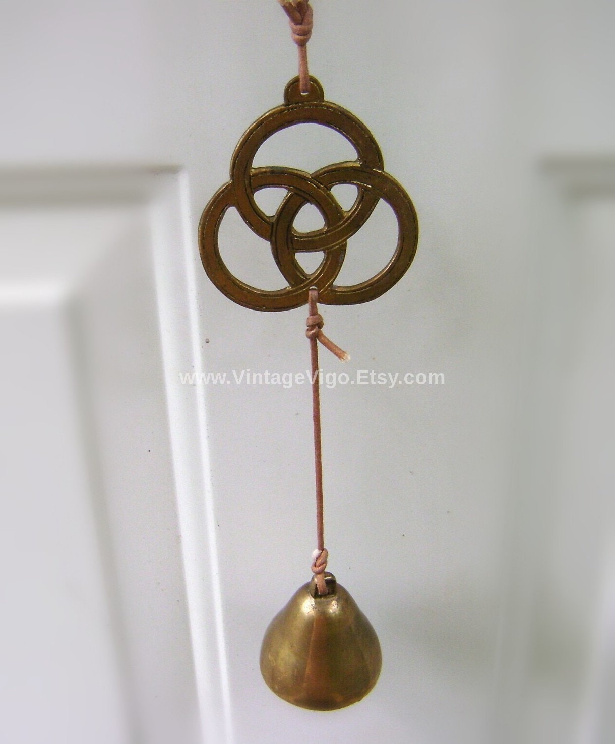 Brass Triquetra wind chime