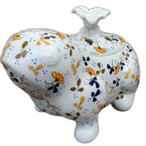 vintage flower frog arranger Schmid Brothers Folio Rare Lidded Planter Floral Ceramic Frog retro Lidded gifts for mom props Pot garden decor