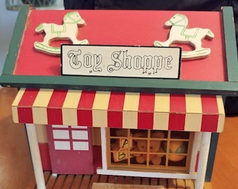Vintage Toy Shoppe Music Box: Animated Teddy Bear, Christmas Decor