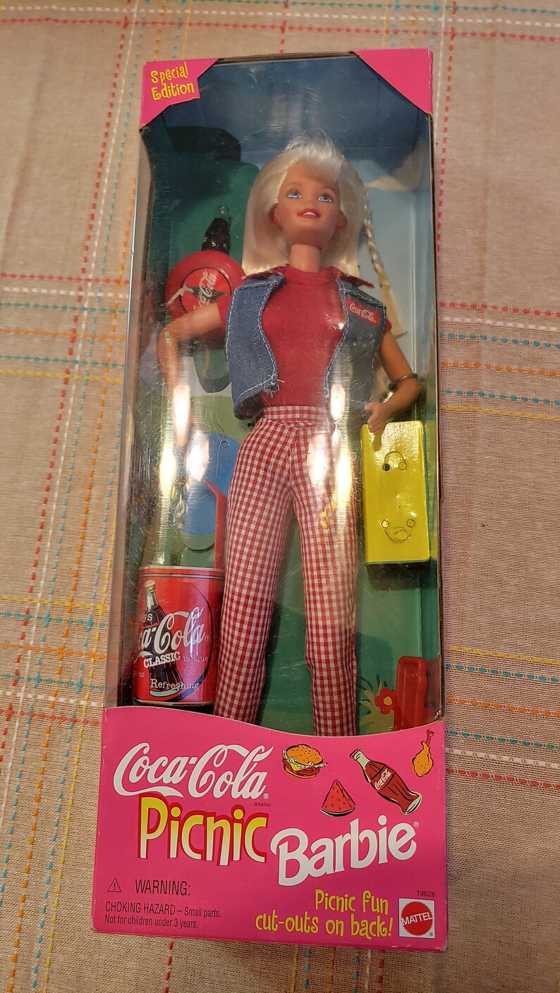 mattel coca cola picnic barbie 1997