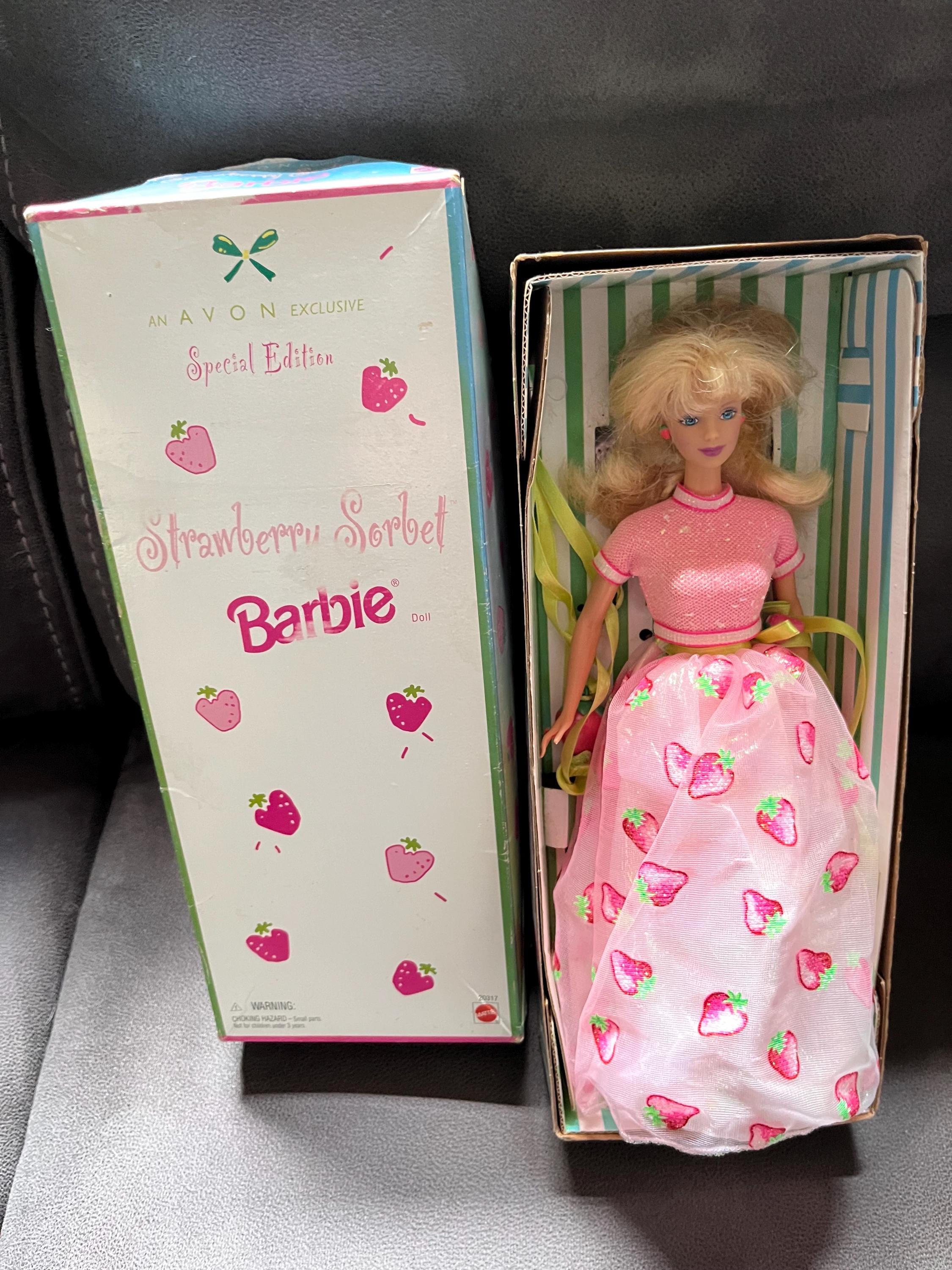 Avon Barbie Strawberry Sorbet Dolls - Etsy