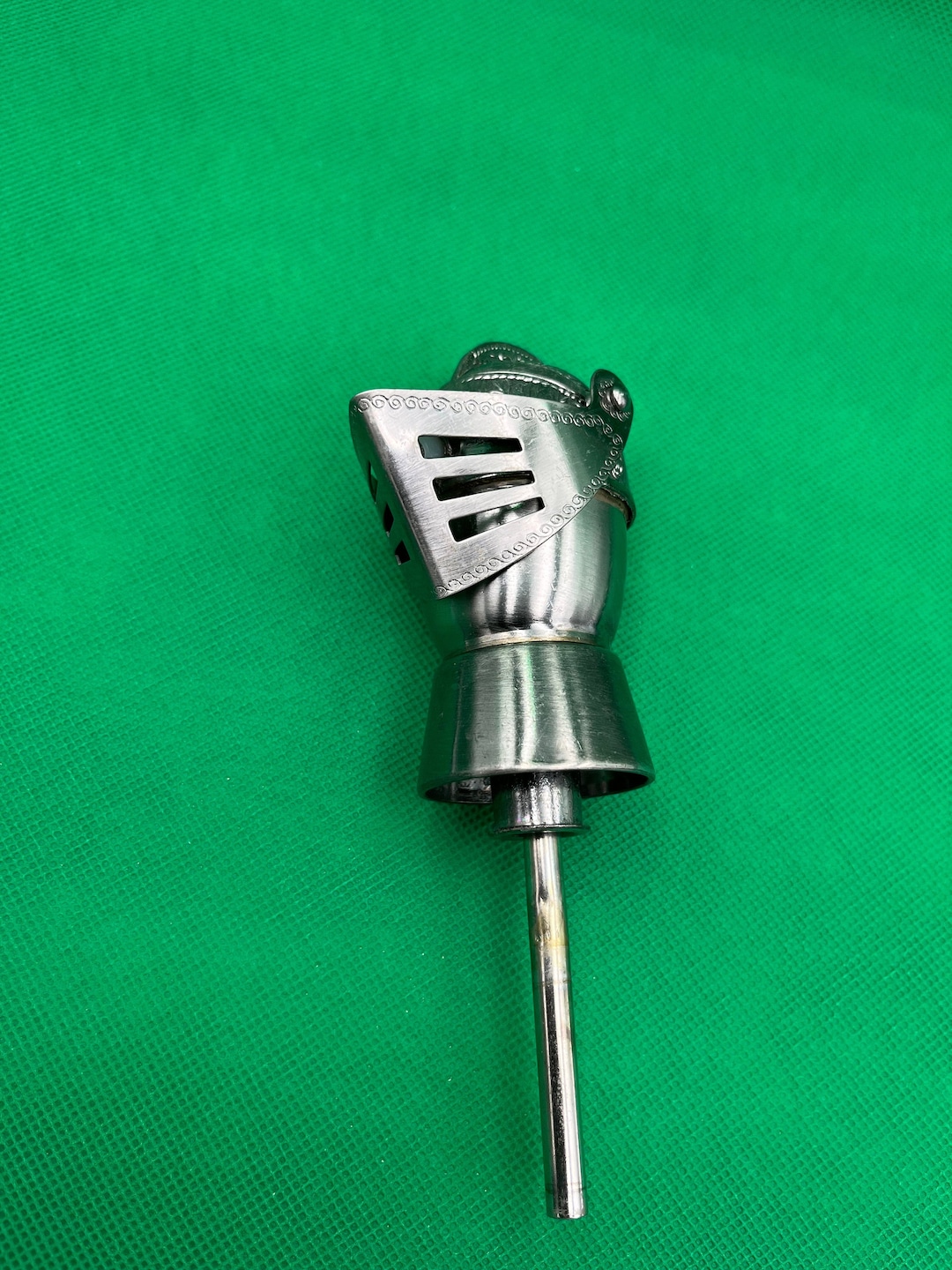 Medieval Knight Helmet Stainless Steel Pour Spout Bottle Stopper Bar