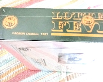 Lottery Fever Board Game Factory Sealed 1987 Adult 2 to 6 Players Game Night