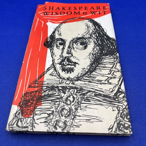 Book Shakespeare Wisdom & Wit Dust Cover 1967 Holiday Gift Stocking Gift Bathroom Book Coffee Table Book Gift Item