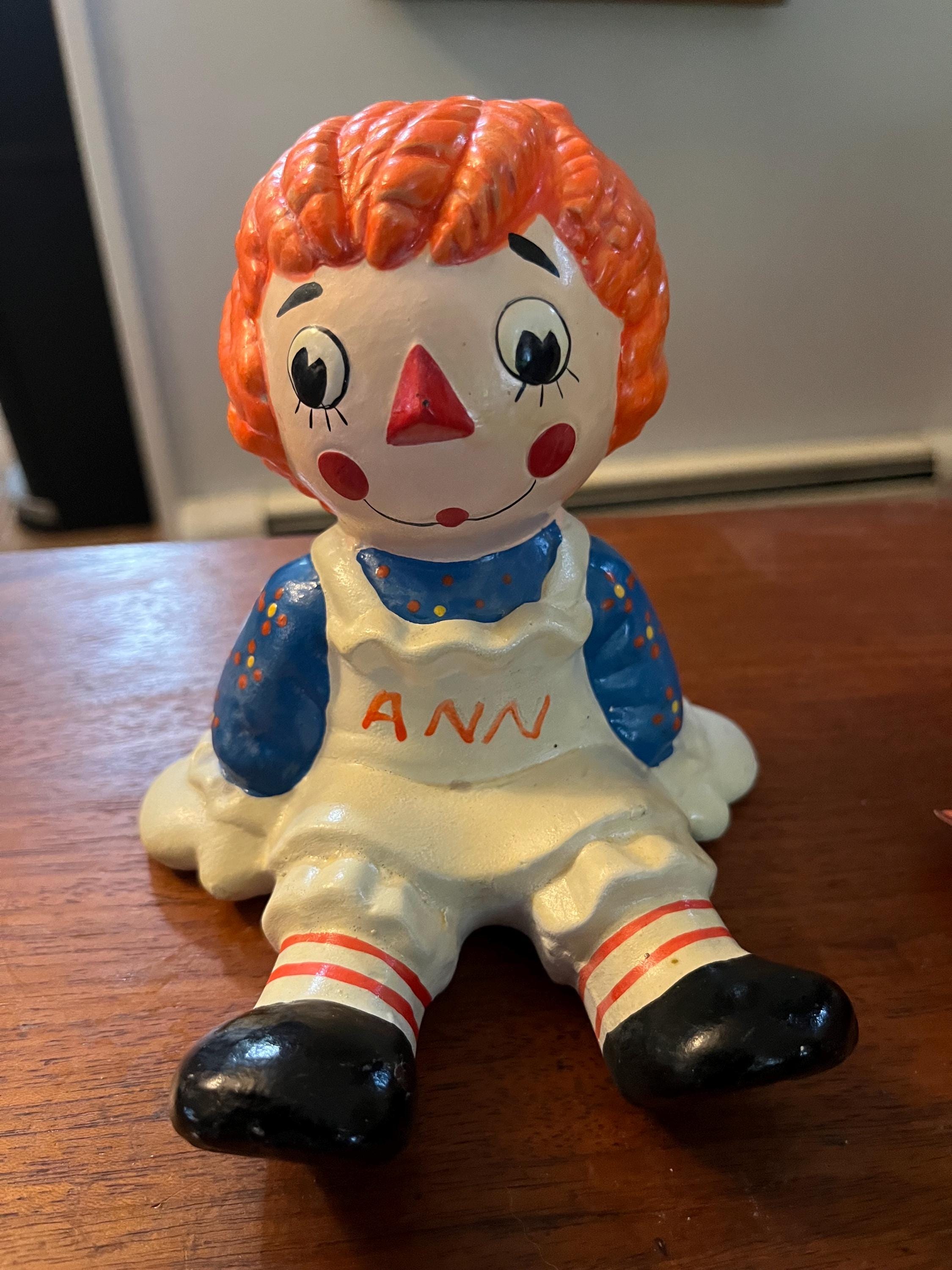 レア 希少品 RAGGEDY ANN &ANDY 1974年 貯金箱 美品 レア 希少品