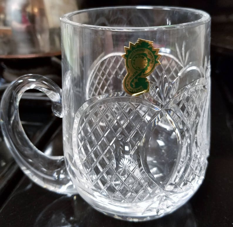 Waterford Crystal Molson Glass 14oz Tankard Stein NIB Collectible