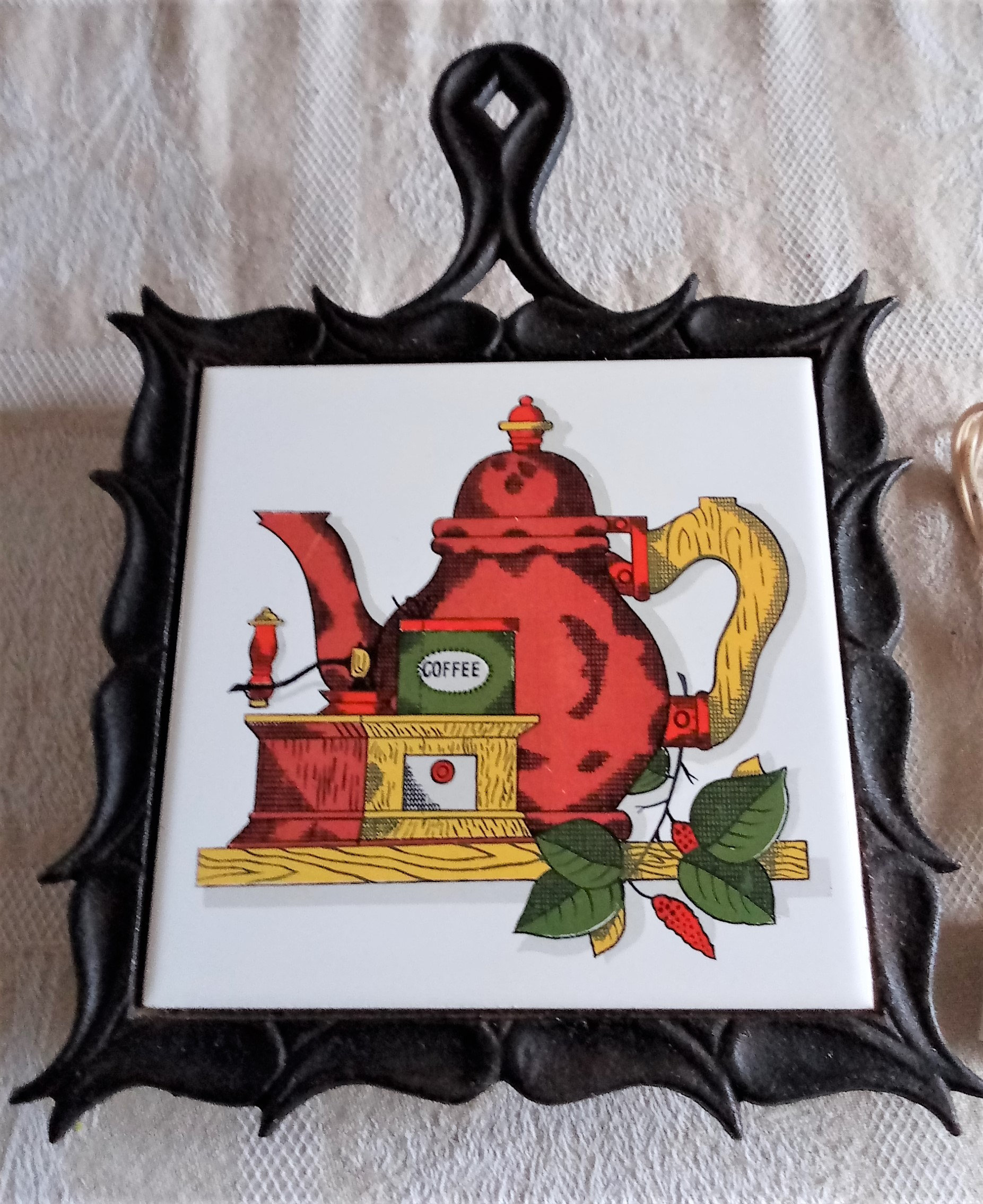 Plug in Tile Cast Iron Hot Plate Trivet Japan 1950's Rare Etsy