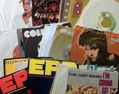 Lot of 50 45 RPM Records w Sleeves vg nm shape