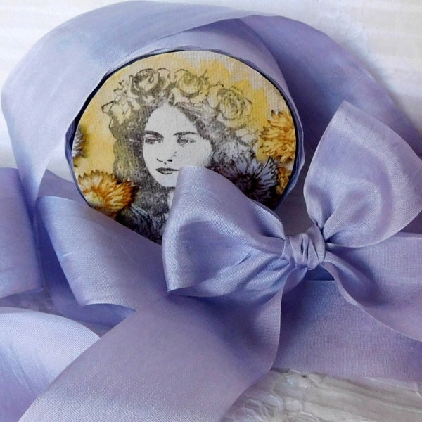3 Yds. LAVENDER Silk Ribbon 1 1/4" Width 100% SILK: Bridesmaids, Brides, Lavender Bags, Florals, Weddings, Potpourri, Hair Bows & Hats, Art