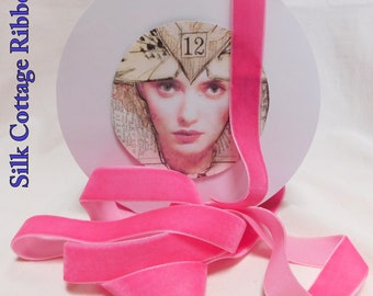 2 Ans. PINK 3/4 » RUBAN DE VELOURS: Trim / Couture Couture / Arcs / Scrapbooks / Décor / Poupées / Bijoux / Mariages / Fleurs