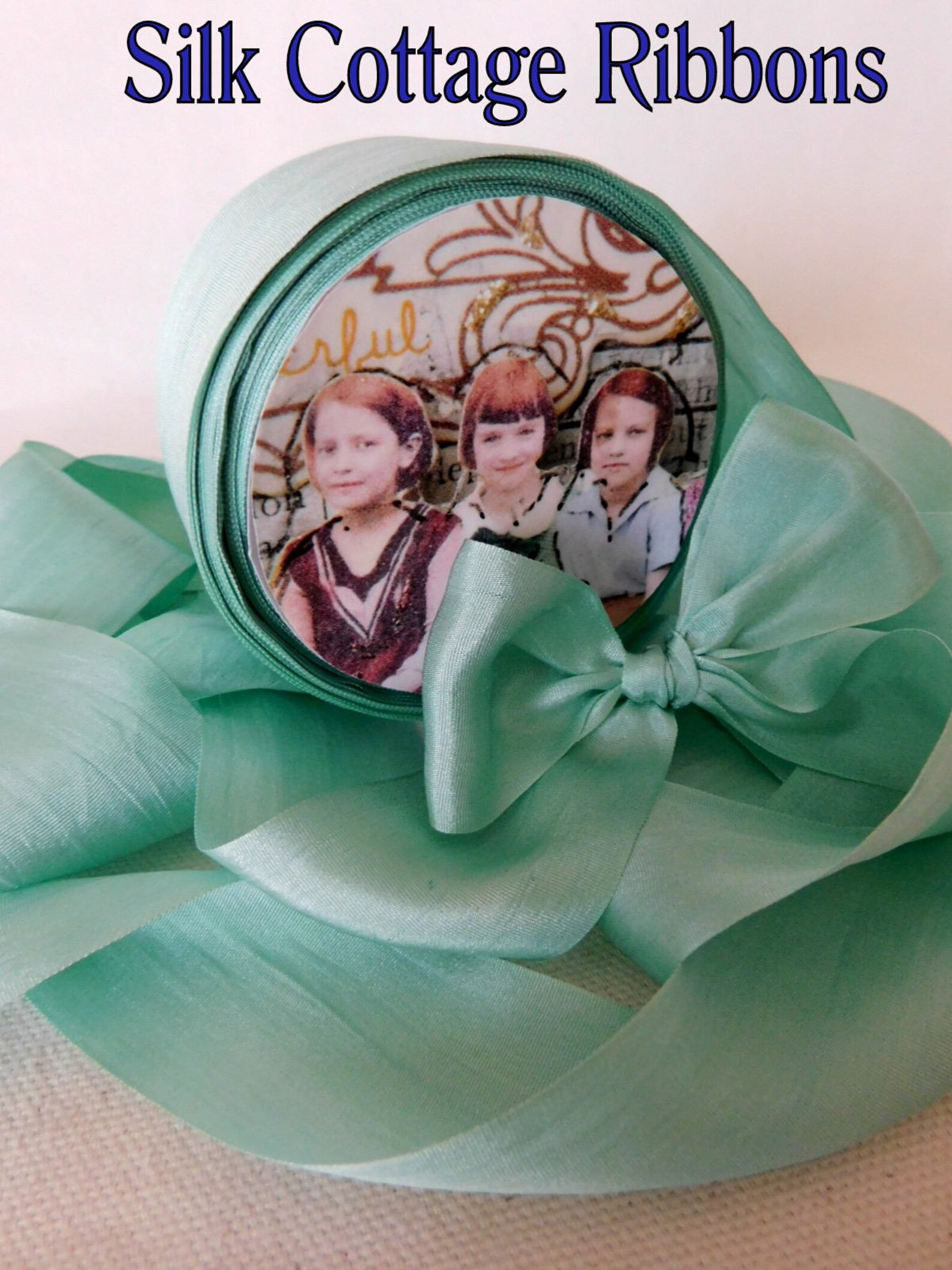 3 Yds. SEAFOAM GRÜNEs Seidenband 100% SEIDE: Nähen Sticken | Etsy