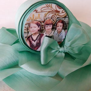 3 Yds. SEAFOAM GRÜNEs Seidenband 100% SEIDE: Nähen Sticken | Etsy