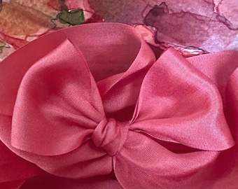 3 Yards PEONY ROSE Silk Ribbon 1 1/4" Width 100% SILK: Sewing, Embroidery, Scrapbooking, Florals, Weddings, Jewelry, Hair Bows, Hats, Mom