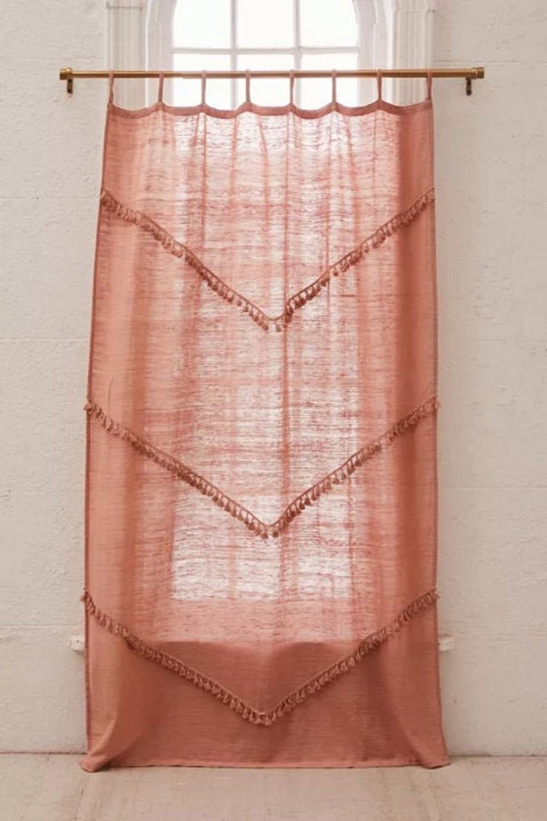 Handmade Tassels Curtain Fringes Curtain Window Curtain Boho Etsy