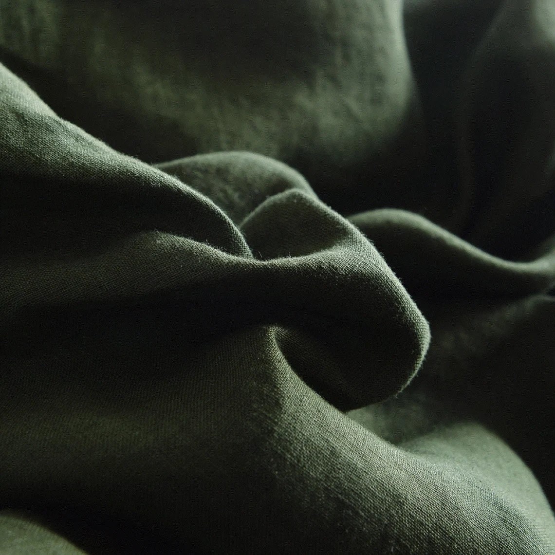 Moss Green Linen Duvet Cover Green Bedding Boho Duvet Cover Etsy