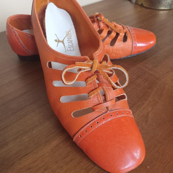 Bright orange flats sale