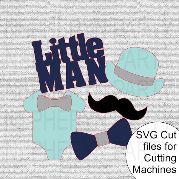 Little Man SVG Cutting Files for Silhouette and Cricut