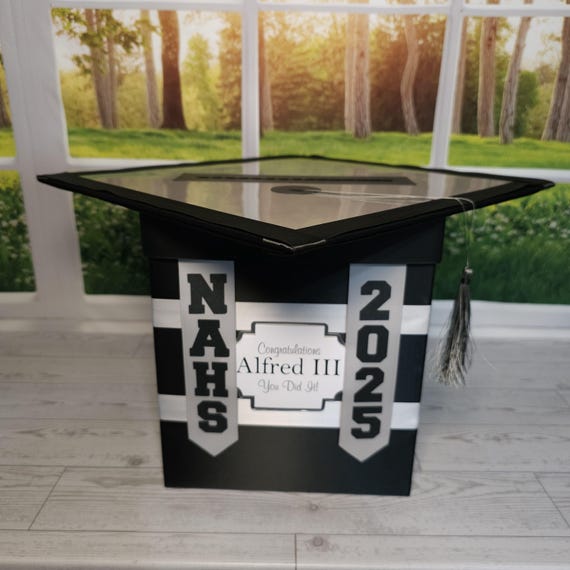 Handcrafted Custom Graduation Card Box, Greeting Card Holder, Style 6 - Etsy