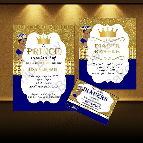 Printable Royal Blue Gold Little Prince Baby Shower Etsy Printable Royal Blue Gold Little Prince Baby Shower Etsy