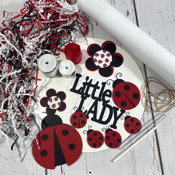 Little Ladybug Diaper Cake Kit, DIY Diaper Cake Centerpiece