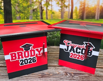 Custom Graduation Party Card Box, Greeting Card Envelope Holder, Style 3
