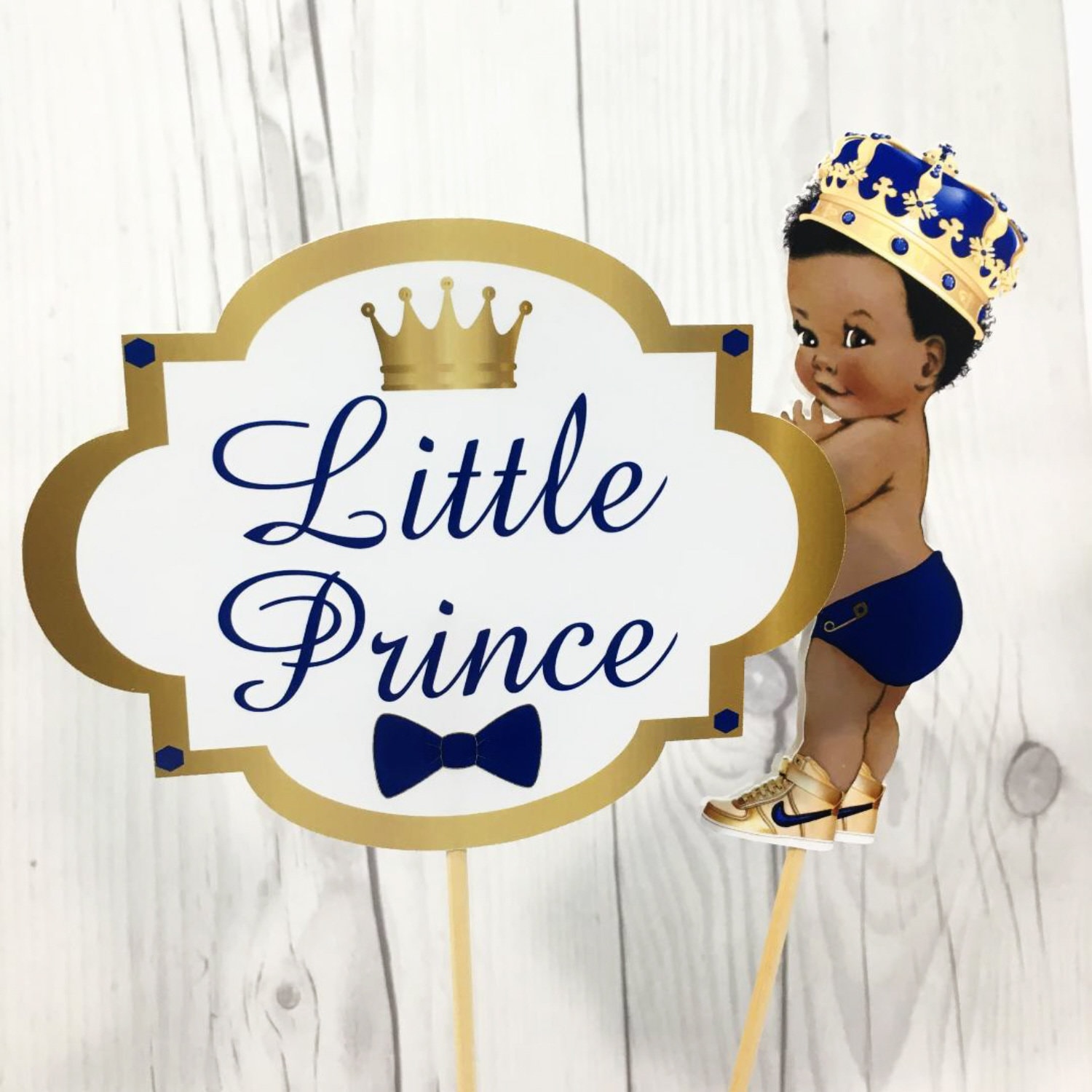 Little Prince Centerpiece Sticks or Cake Toppers With Baby - Etsy