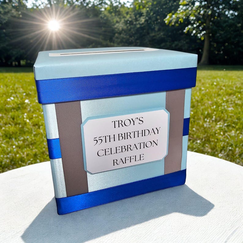 Custom Baby Shower Diaper Raffle Ticket Box - Etsy