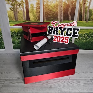 Personalized Graduation Party Card Box for Any Year