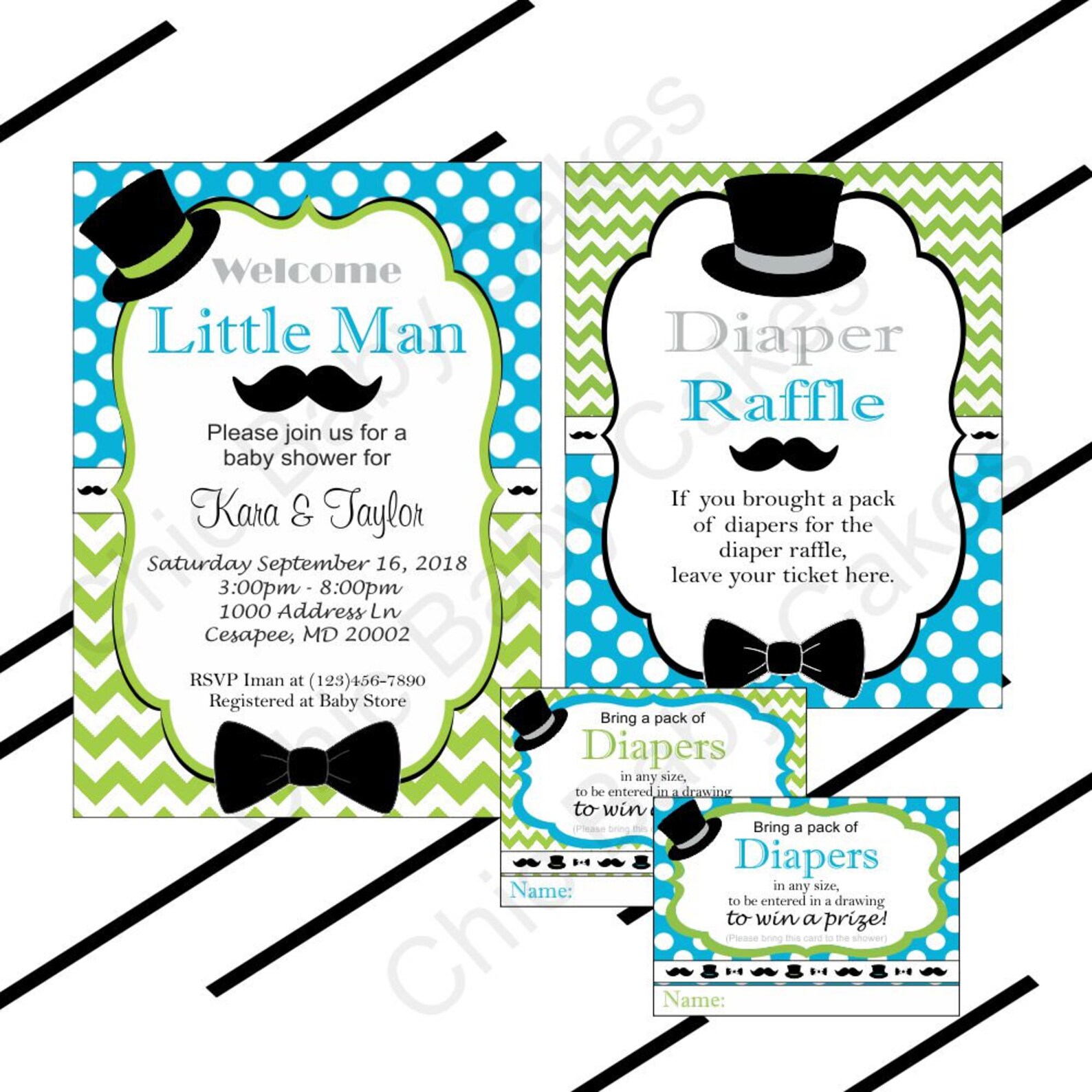 Printable Little Man Baby Shower Decorations Pack Little Man | Etsy