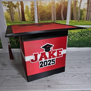 Boîte pour cartes de fin d'études pour toutes les années, 8 x 8 style 3