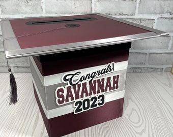 8x8 Graduation Party Card Box for Any Year, Style 1