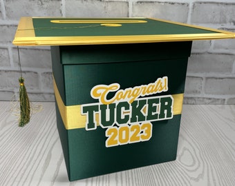 8x8 Graduation Party Card Box for Any Year, Style 4