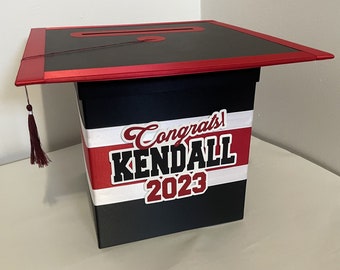 8x8 Graduation Party Card Box for Any Year, Style 1