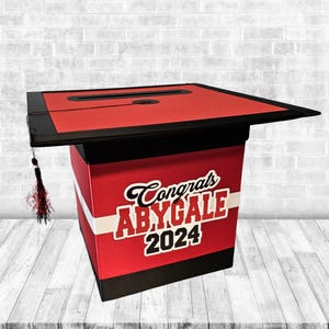 Boîte pour cartes de fin d'études pour toutes les années, 8 x 8 style 3