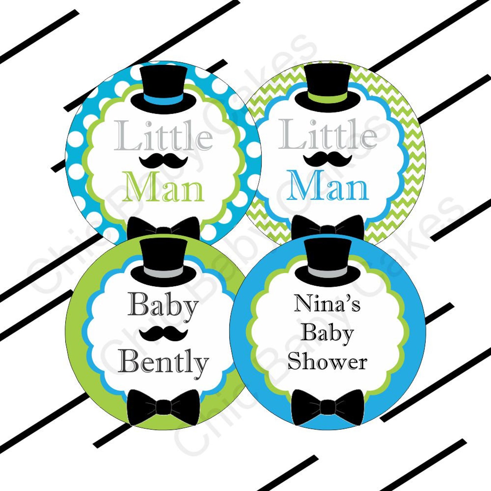Printable Little Man Baby Shower Decorations Pack Little Man | Etsy