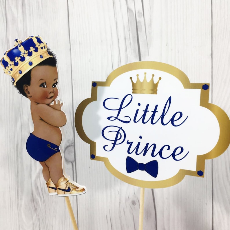Little Prince Centerpiece Sticks or Cake Toppers With Baby - Etsy
