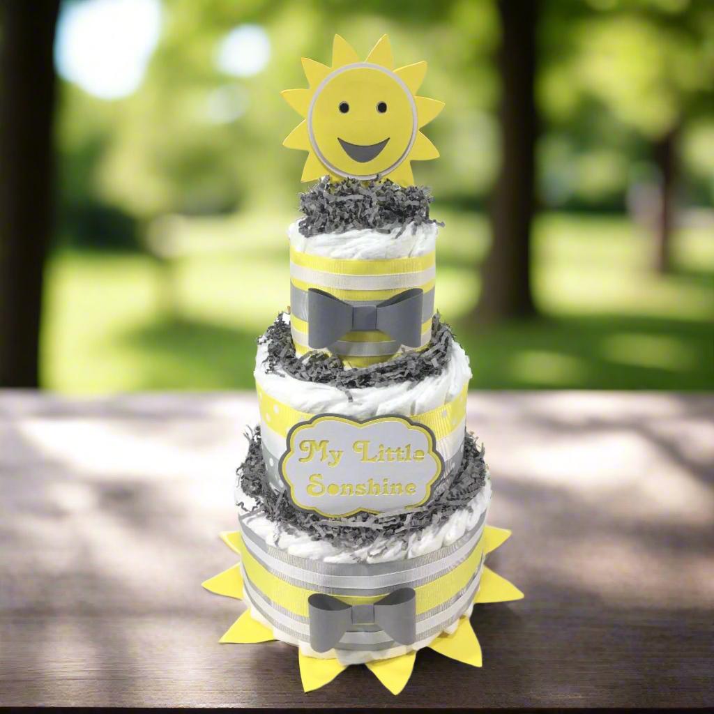 Sunflower Sunshine Diaper Cakes My Little Sonshine Boy Baby Shower