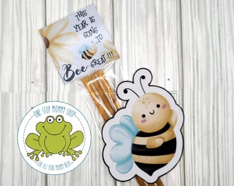 This Year Is Going To Bee Great Bag Topper Printable - Print at Home - Classroom Party - Pretzel - Goody - Back 2 School - VBS - Back 2 Work