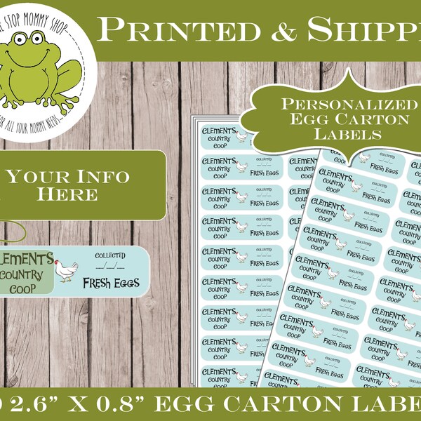 Egg Carton Labels Buy Online Etsy