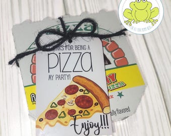 Pizza Party Favor Tags: Printable Birthday Classroom Goody Bag (PDF & PNG Download)