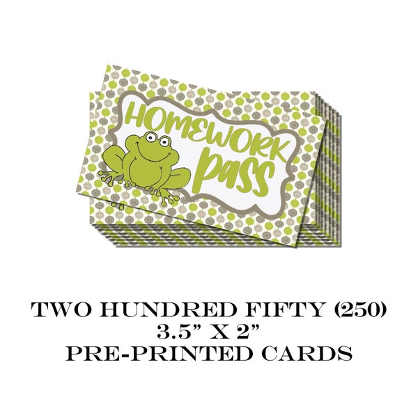 valentine no homework pass 250 Frog Theme Homework Pass Cards, Incentive, Student Prize, Class Rewards, Classroom Management, Behavior Award, No Homework,