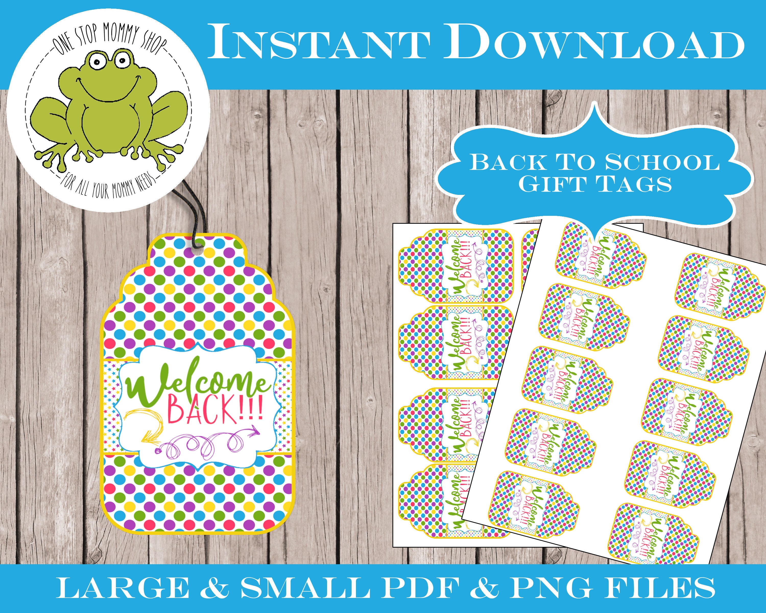 Welcome Back Printable Gift Tag Back to School Back to Work Classroom ...