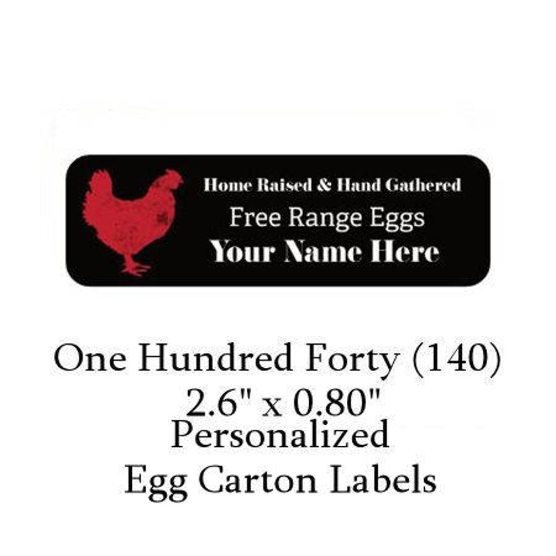 140 Personalized Egg Carton Labels Etsy