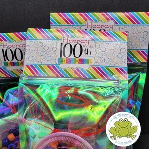 100th Day of School Bag Topper zum Ausdrucken: Klasse Geschenk (PDF & PNG Download)