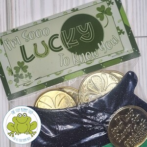 St. Patrick&#39;s Day Leckerlibeutel Topper: Glücksbringer Geschenk (PDF & PNG Download)