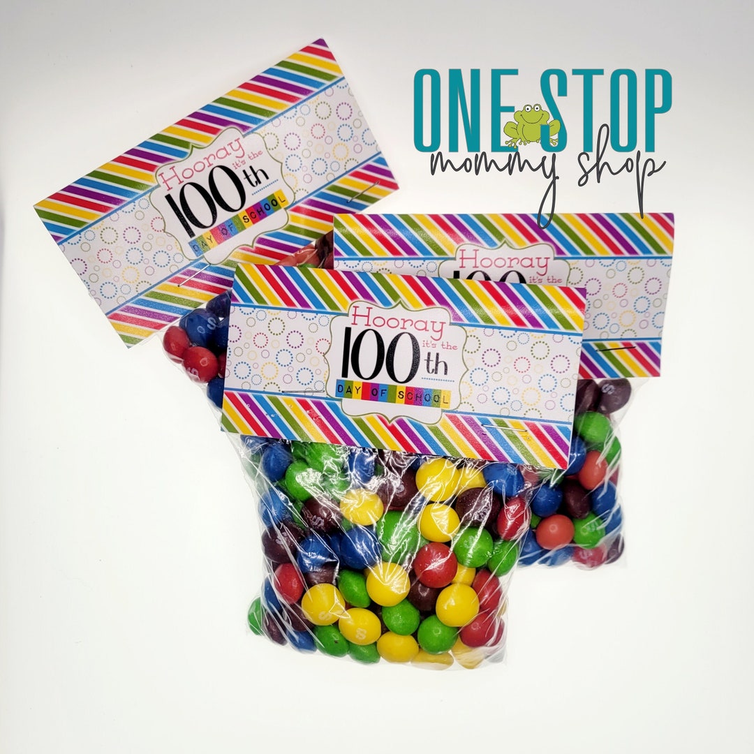 Happy 100th Day Printable Bag Topper, Print at Home, 100 Days Smarter ...