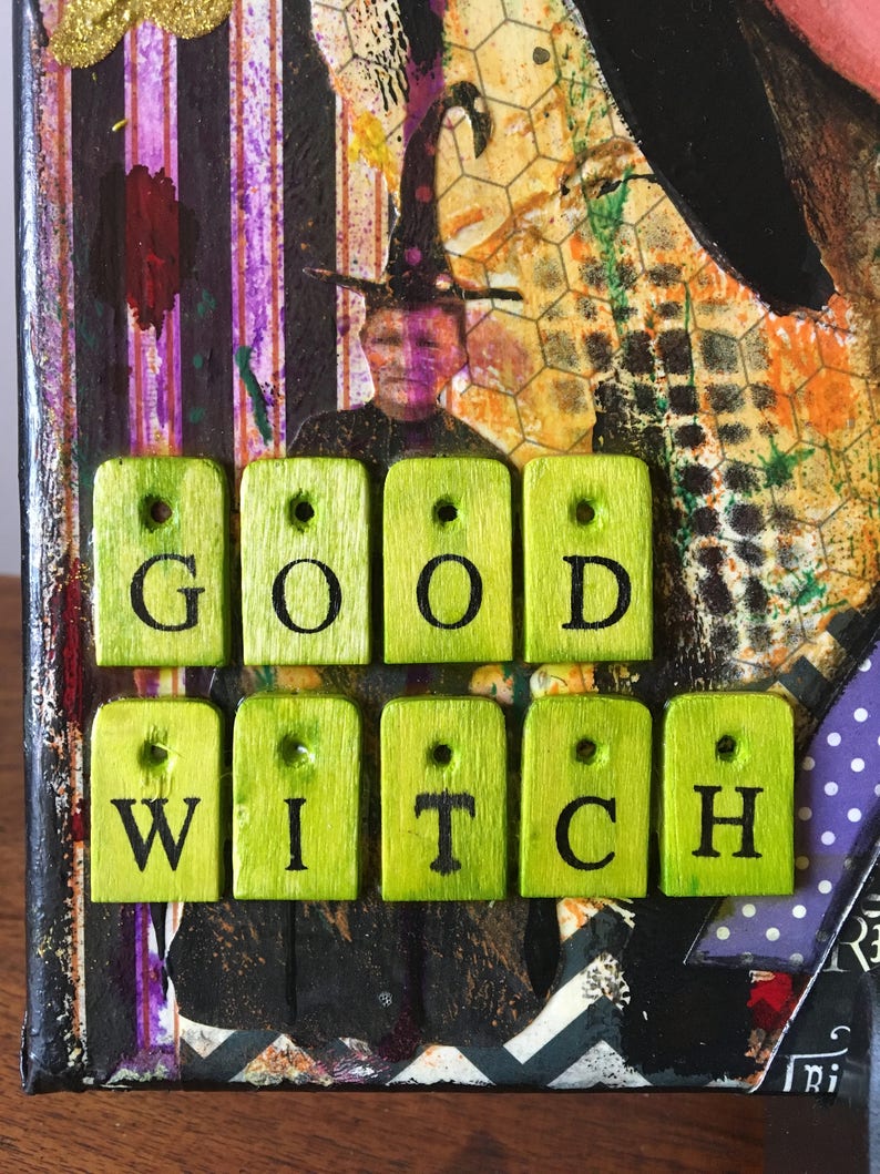 Wall Art Halloween Decorations Original Art Fall Etsy