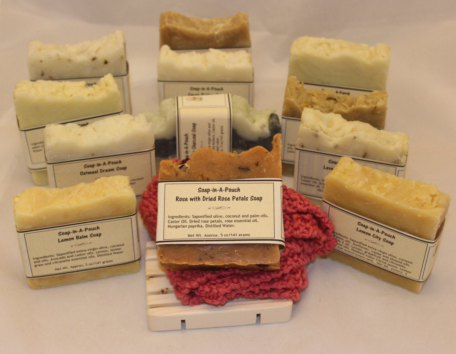 Handmade Soap Set/ Free U.S. Domestic Shipping for A Dozen Etsy